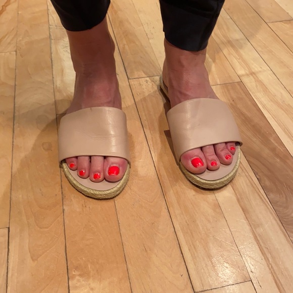 Dune Shoes - Blush/Nude Dune espadrilles slip on sandals